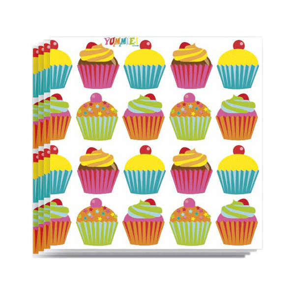 Image of 20 papieren cupcake servetten