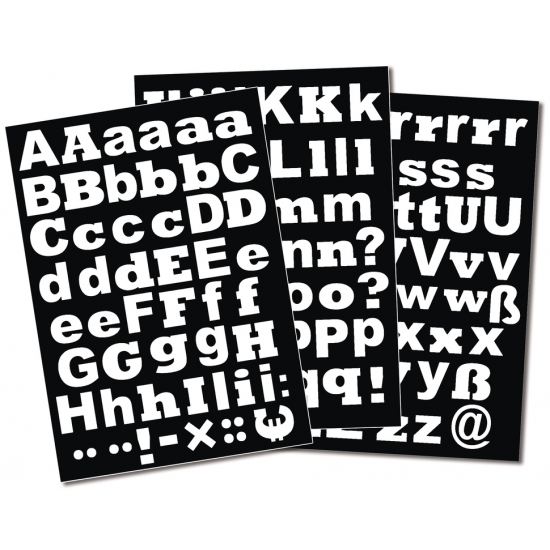 Image of ABC stickervellen in 2 formaten