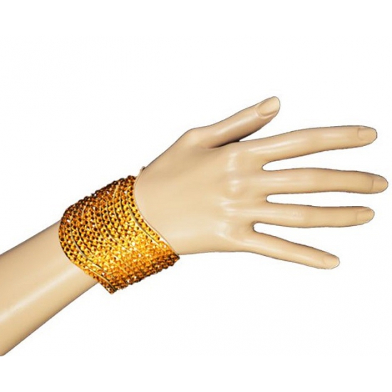 Image of Armband met gouden pailletten