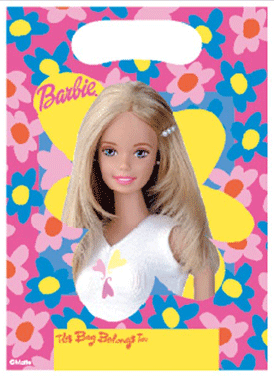 Image of Barbie uitdeelzakjes met plaatje