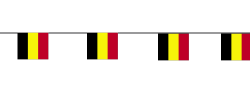 Image of Belgische decoratie vlaggen slinger