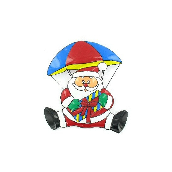 Image of Bord kerstman aan parachute