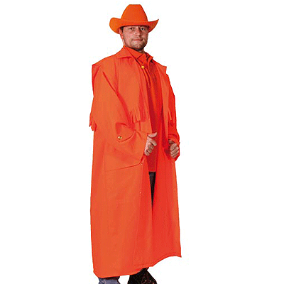 Image of Cowboy jas in de kleur oranje