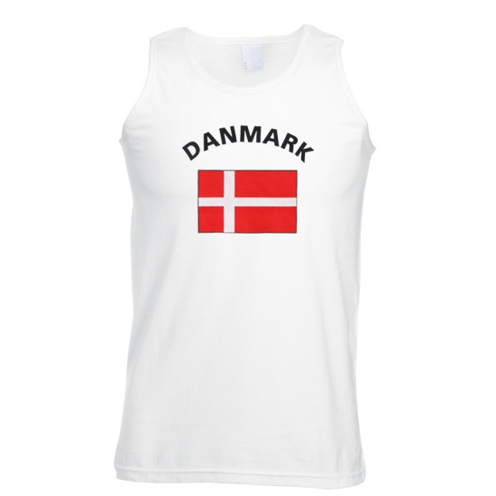 Image of Denemarken tanktop met Deense vlaggen print