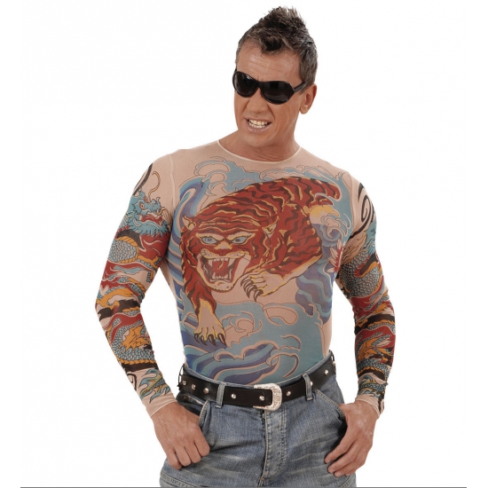 Image of Draken tattoo shirt heren