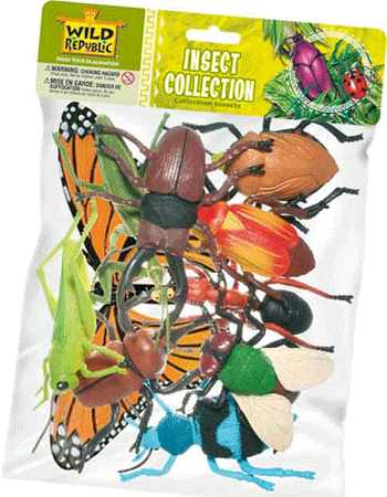 Image of Grote diverse plastic insecten