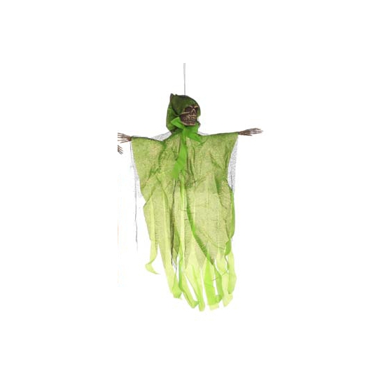 Image of Hangdecoratie geest skelet groen