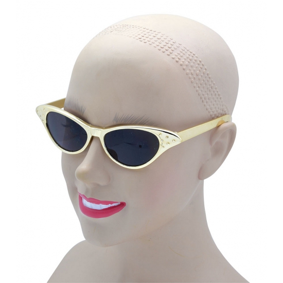 Image of Jaren 70 gouden zonnebrillen