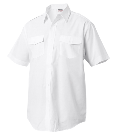 Image of Kapitein overhemd wit korte mouw