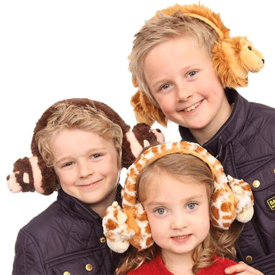 Image of Kinder giraffe oorwarmers