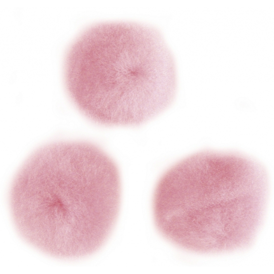 Image of Knutsel pompons 60 stuks 15 mm roze