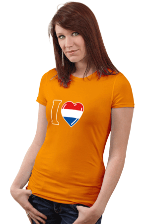 Image of Koningsdag dames shirt I love Holland