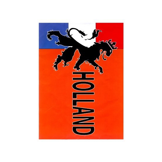 Image of Koningsdag Holland vlag met leeuw 90 x 150 cm