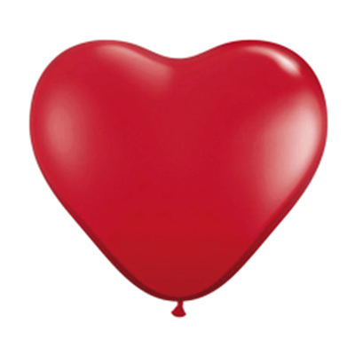 Image of Kwaliteit ballonnen rode hartjes 28cm