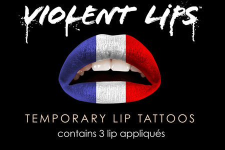 Image of Lippen plak stickers Frankrijk