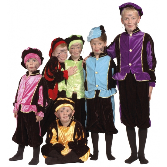 Image of Luxe blauwe Pieten kostuum voor kinderen