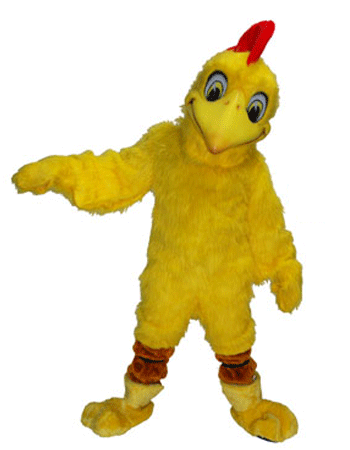 Image of Luxe dieren mascotte kip kostuum
