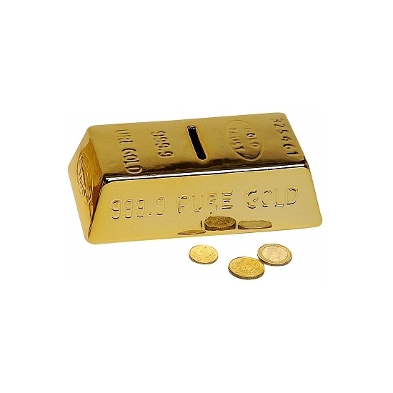 Image of Luxe spaarpot goudstaaf