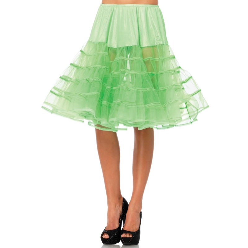 Image of Neon groene jaren 50 petticoat voor dames