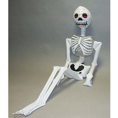 Image of Opblaasbaar Halloween skelet