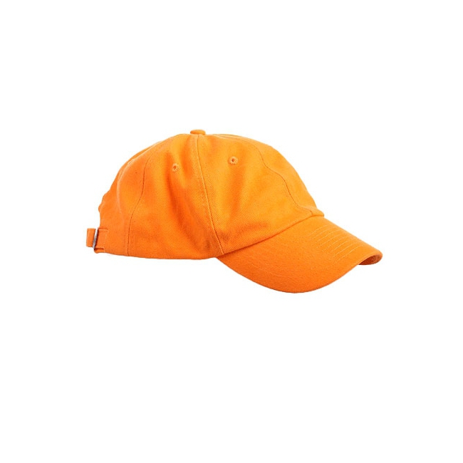 Image of Oranje kleurige baseball petje