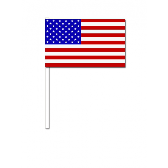 Image of Papieren zwaaivlaggetjes Amerika 12 x 24 cm