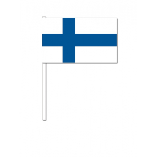 Image of Papieren zwaaivlaggetjes Finland 12 x 24 cm