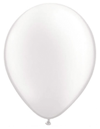 Image of Parel wit ballonnen qualatex