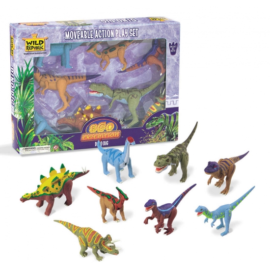 Image of Plastic dinosaurus speel set
