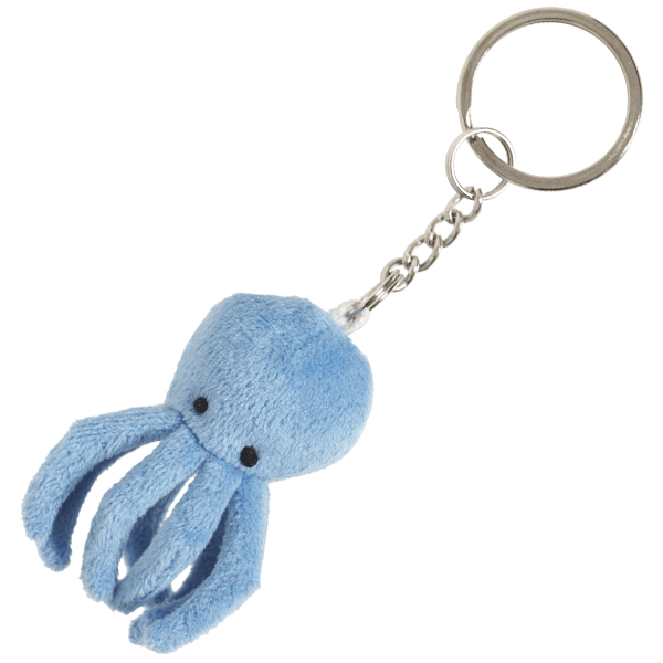 Image of Pluche octopus sleutelhanger 6 cm