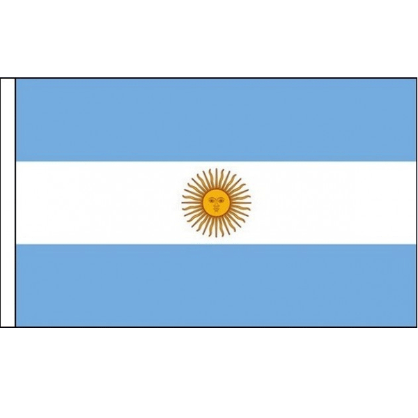 Image of Polyester gevelvlag Argentinie 150 x 240 cm
