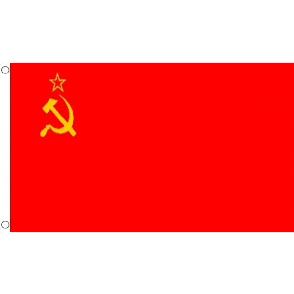 Image of Polyester gevelvlag Sovjet Unie 150 x 240 cm