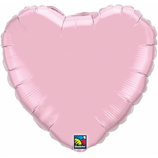 Image of Qualatex lichtroze hart folie ballon 45 cm