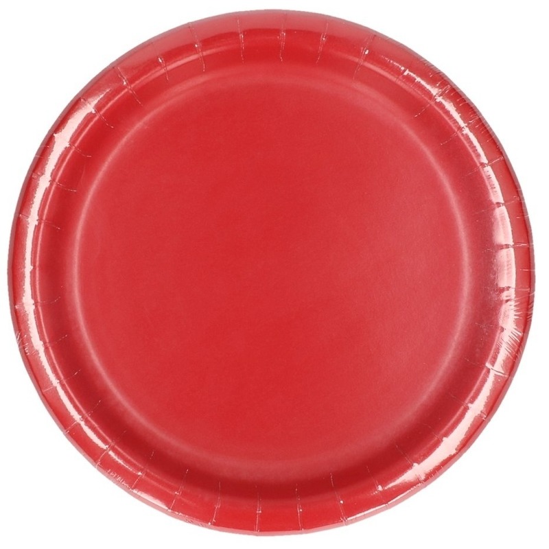 Image of Rode weggooi borden 8 stuks