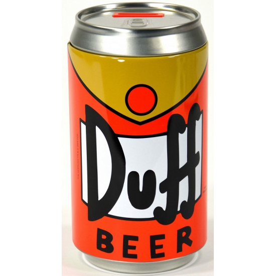 Image of Spaarpot blikje Duff Beer