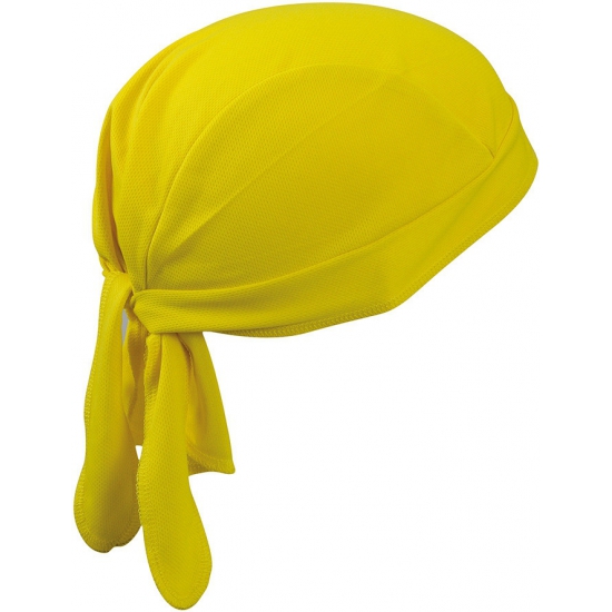 Image of Sport bandana geel volwassenen