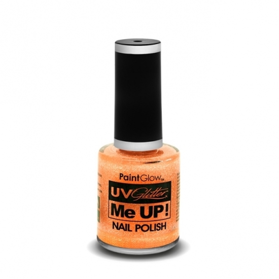 Image of UV glitter nagellak neon oranje