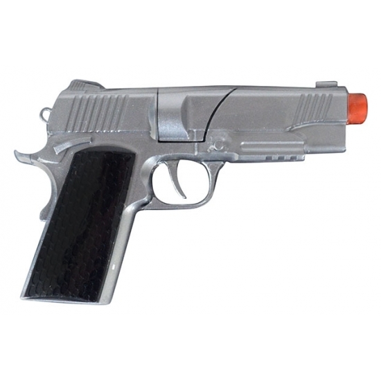 Image of Zilveren pistool 18 cm 8 shots