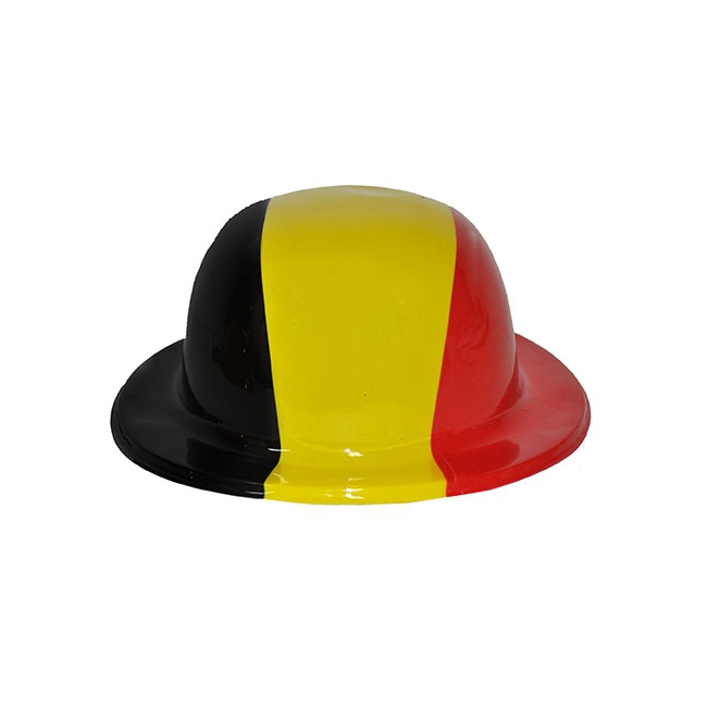 Image of Zwart geel en rood Belgie bolhoed
