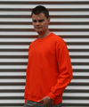 Oranje basic sweater.