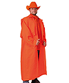 Cowboy jas in de kleur oranje.Oranje verkleedkleding