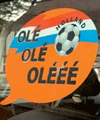 Ole voeltbal raam sticker holland.Oranje autoversiering