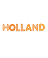 Opblaasbare oranje Holland letters.Oranje feestartikelen