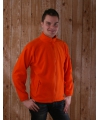 Oranje fleece vestjes volwassenen.Oranje kleding