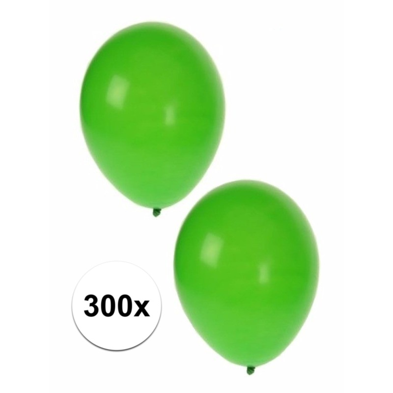 300 Groene versierings ballonnen