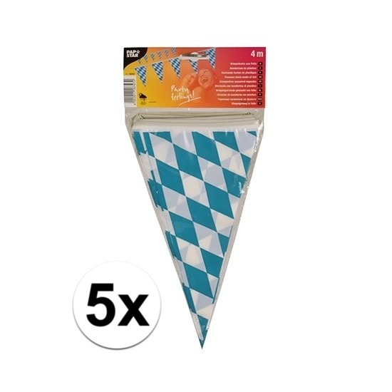5x Vlaggenlijn met Beieren motief