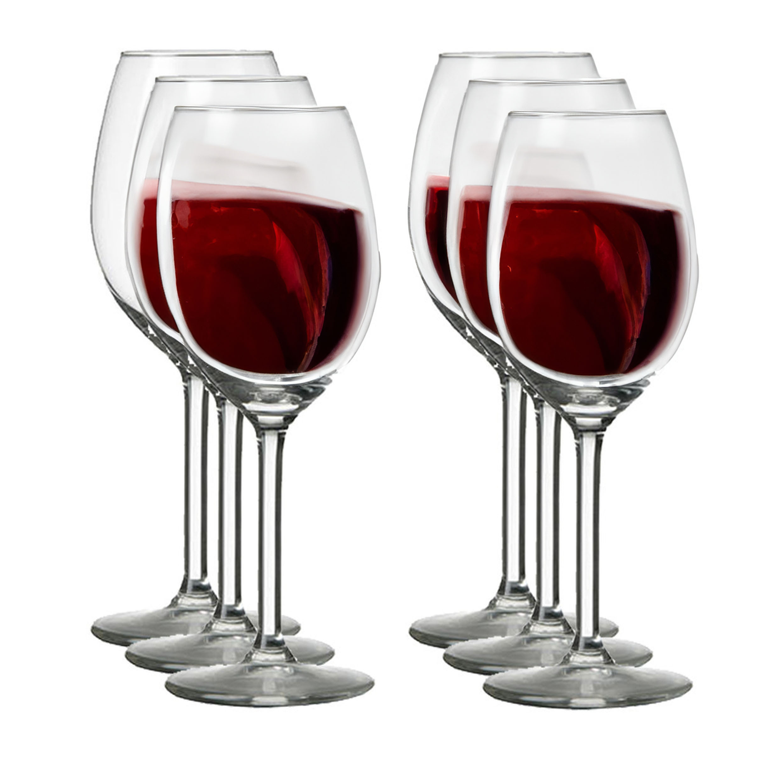 6x Wijnglazen voor rode wijn 250 ml Esprit
