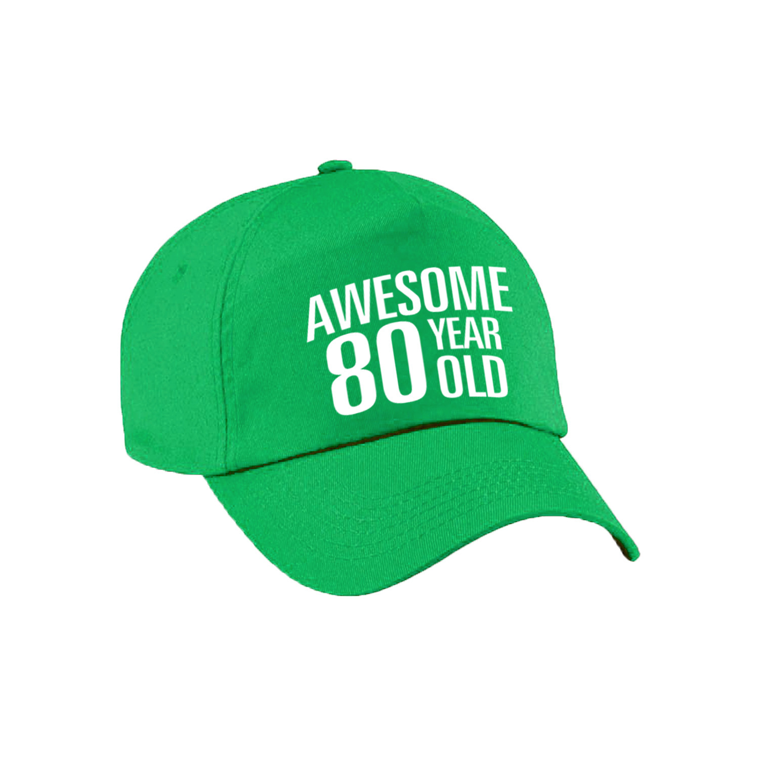 Awesome 80 year old verjaardag pet-cap groen voor dames en heren