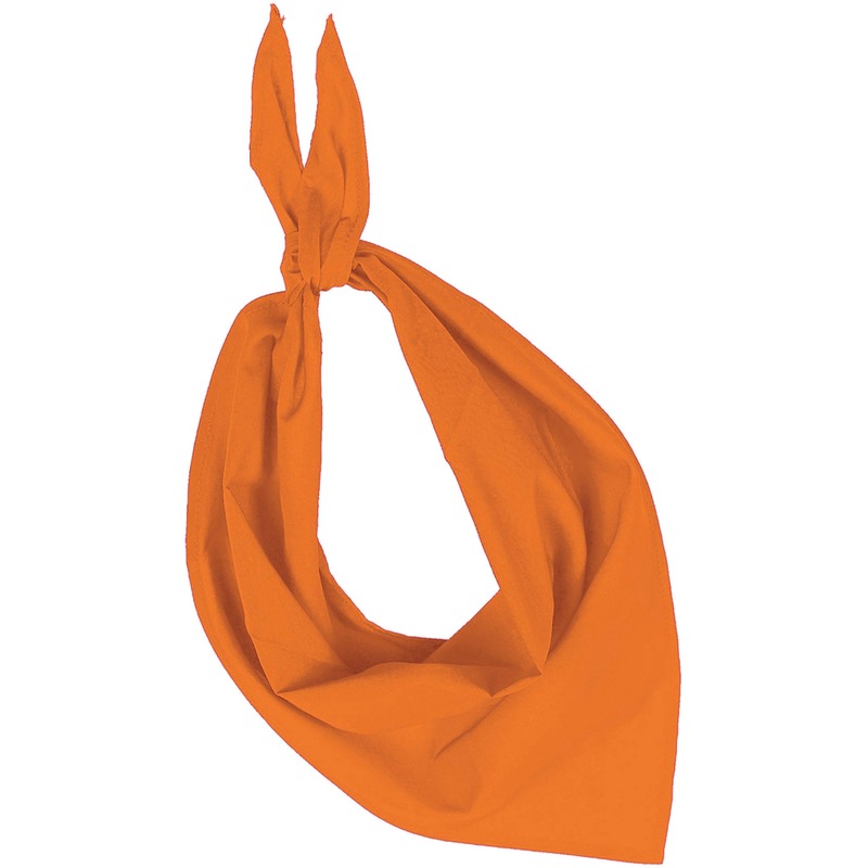 Bandana-zakdoek oranje voor volwassenen