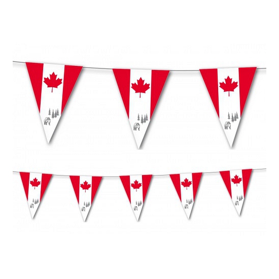 Canadese vlaggetjes van papier 3,5 m